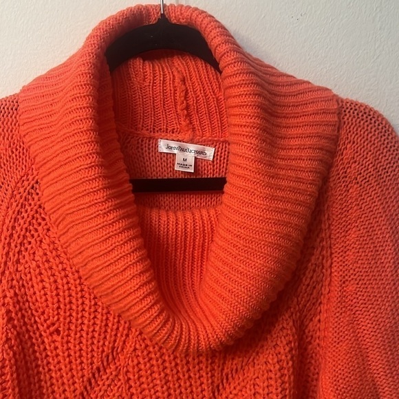 John Paul Richard orange sweater turtle neck size M - Picture 7 of 8